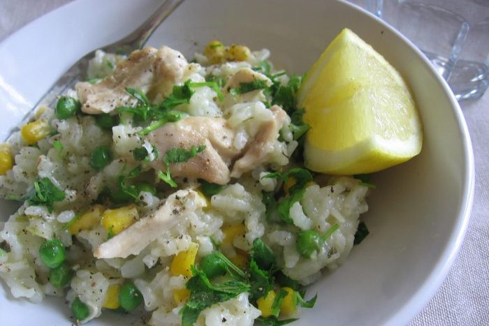 Lemony Chicken Risotto - PhunkyFoods
